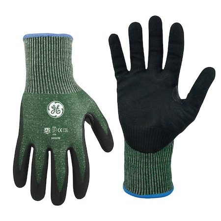 Ge Cut-Resistant Gloves, Cut Level A2 , Micro Foam Nitrile , M 24 PK GG227M